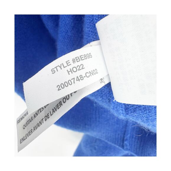 J. Crew Cashmere Crewneck Sweater Knitted Long Sleeve Blue Size Large NWOT - Picture 9 of 12